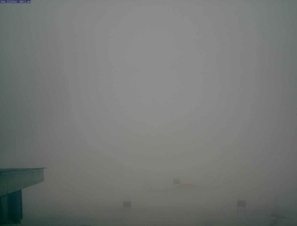 Visibility at Cataloochee this morning is...errr..low.